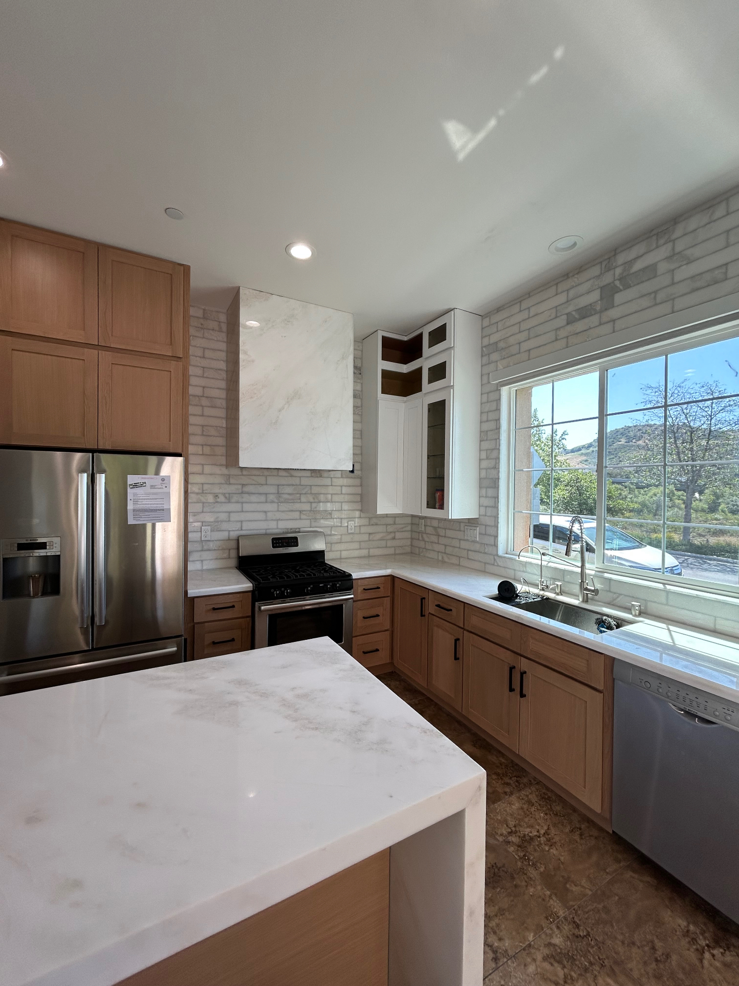 Kitchen backsplash installation in Rancho Mission Viejo by Prime Tile Work